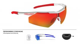 ΓΥΑΛΙΑ SALICE 004RW WHITE ΜΕ ΦΑΚΟΥΣ Hydro Rainbow red + ΔΩΡΟ Extra Φακοί