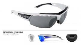 ΓΥΑΛΙΑ SALICE 005RWB WHITE-BLACK ΜΕ ΦΑΚΟΥΣ Hydro Rainbow black + ΔΩΡΟ Extra Φακοί