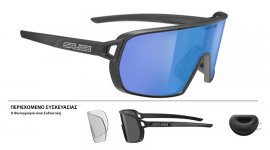 ΓΥΑΛΙΑ SALICE 028RWX BLACK ΜΕ ΦΑΚΟΥΣ Mirror Photocromic + ΔΩΡΟ Rainbow silver